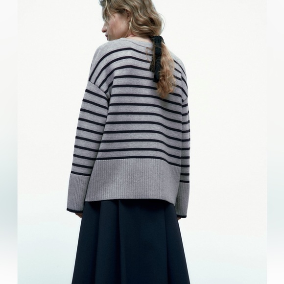 STRIPED KNIT SWEATER - Picture 4 of 13